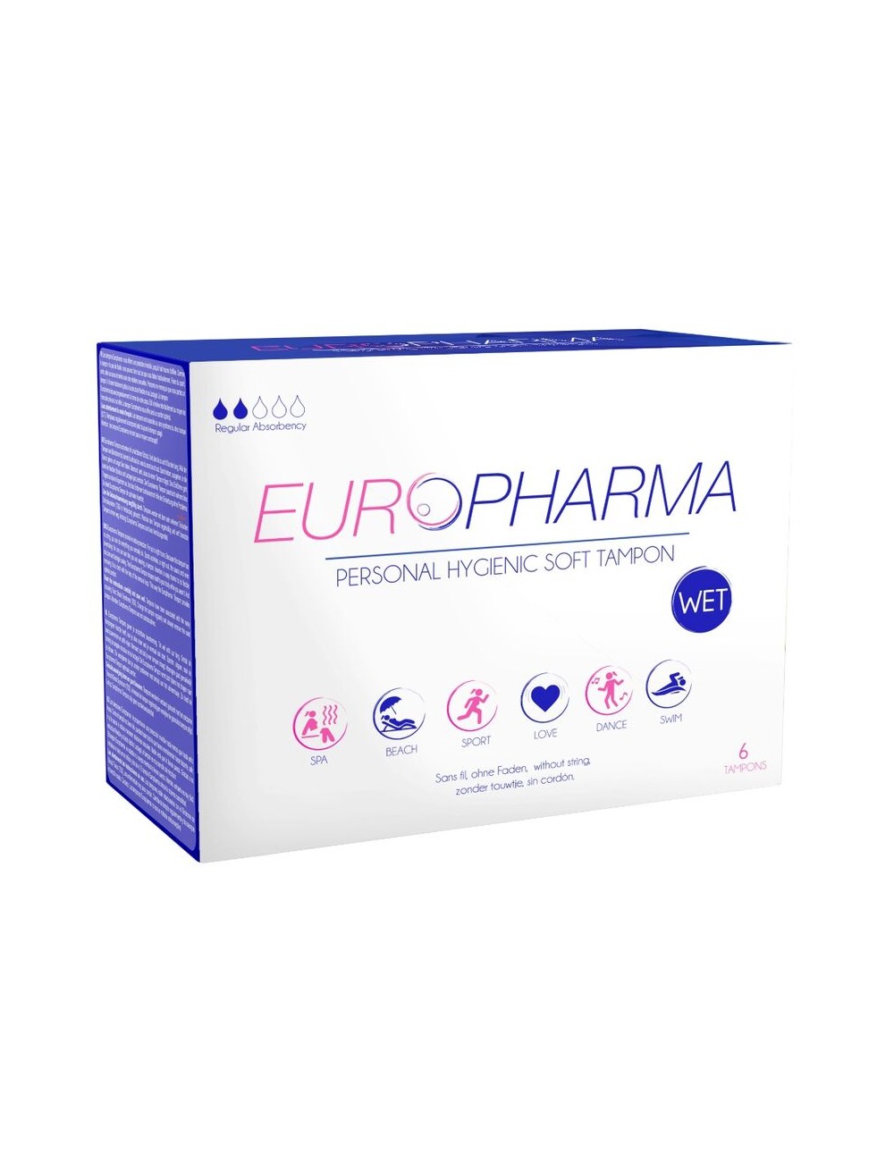 EUROPHARMA TAMPON AZIONE TAMPONI 6 UNITÀ