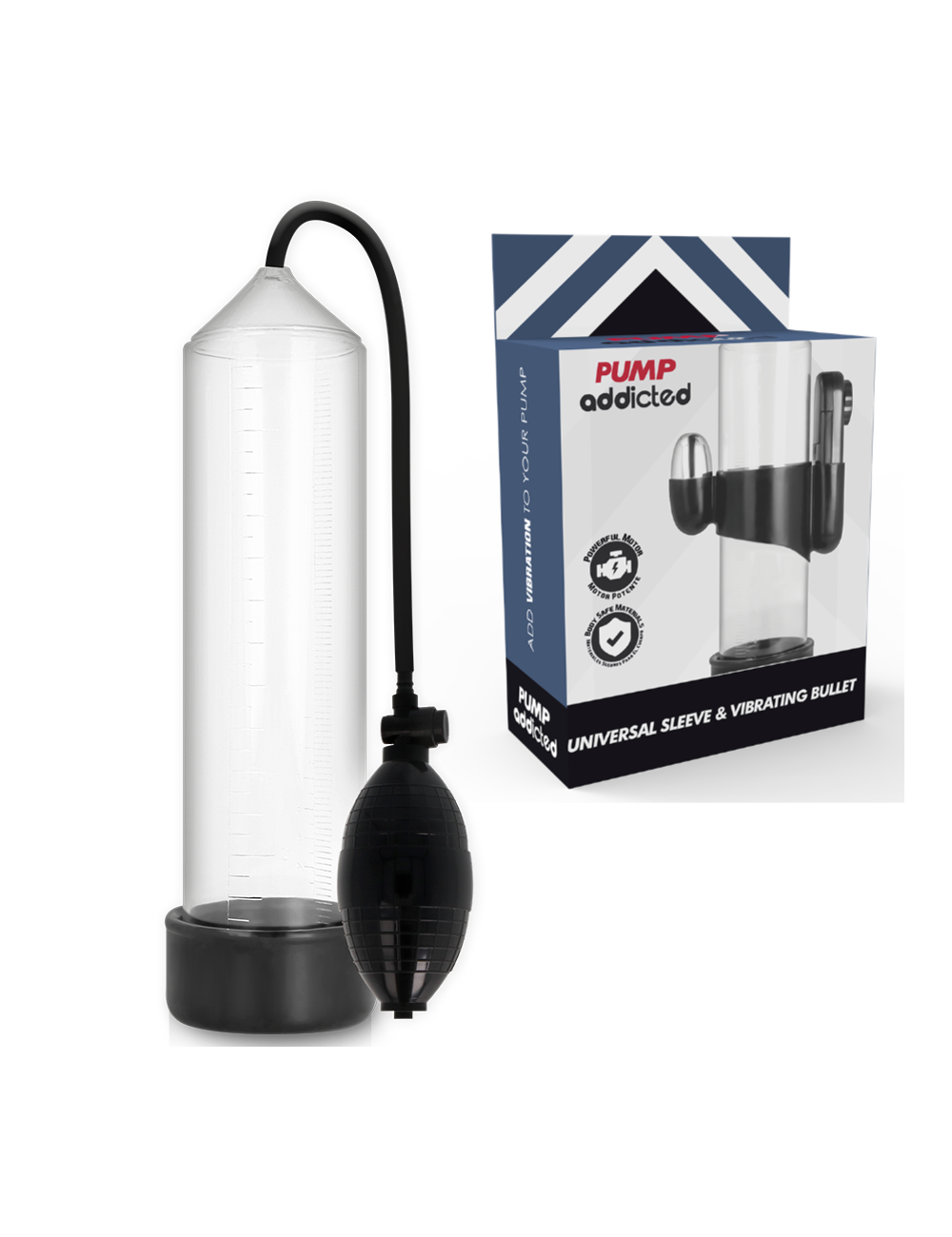 VIBRATORE TRASPARENTE PUMP ADDICTED RX3