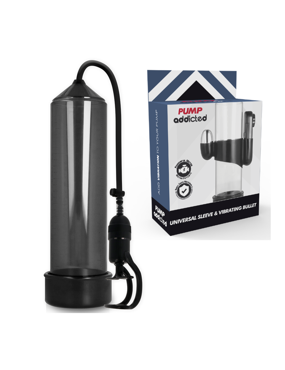 POMPA ADDICTED RX5 VIBRATORE NERO