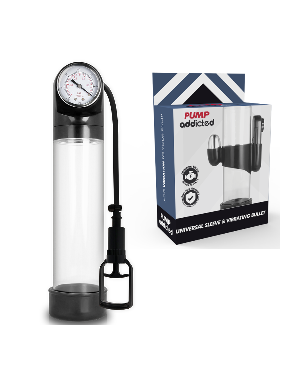 VIBRATORE TRASPARENTE PUMP ADDICTED RX9 VIBRATORE TRASPARENTE PUMP ADDICTED RX9