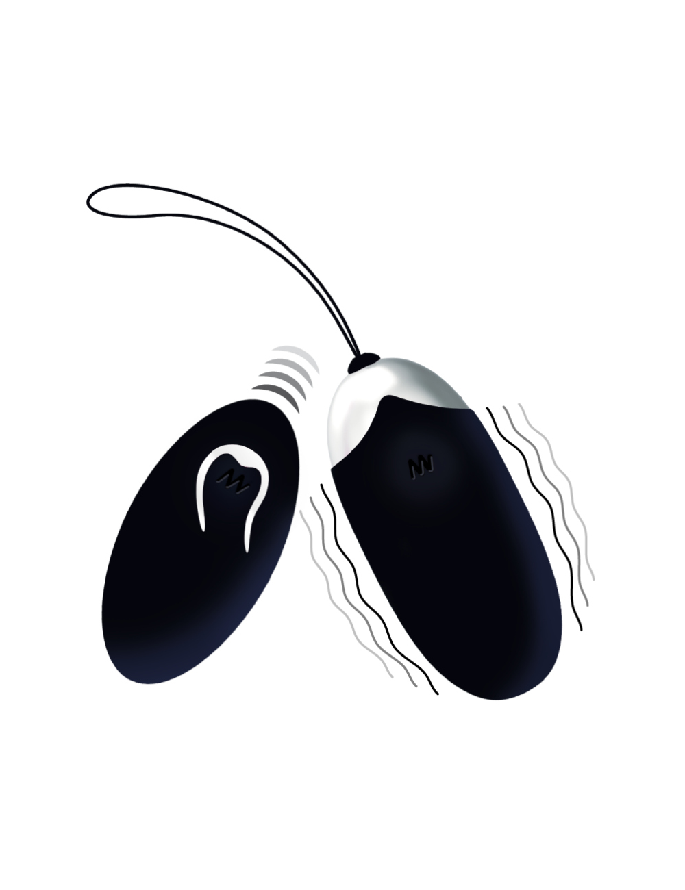 UOVO VIBRANTE INTENSE FLIPPY II CON TELECOMANDO NERO UOVO VIBRANTE INTENSE FLIPPY II CON TELECOMANDO NERO