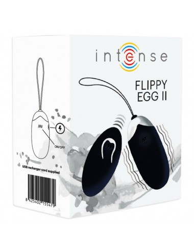 UOVO VIBRANTE INTENSE FLIPPY II CON TELECOMANDO NERO