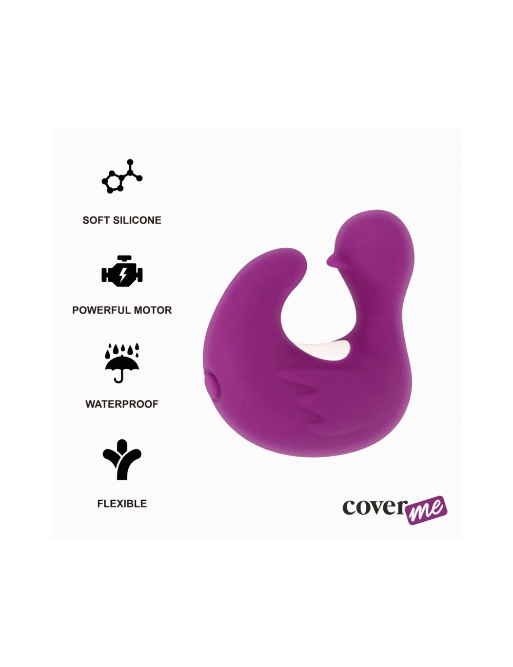 VIBRATORE COVERME DUCKYMANIA VIOLA