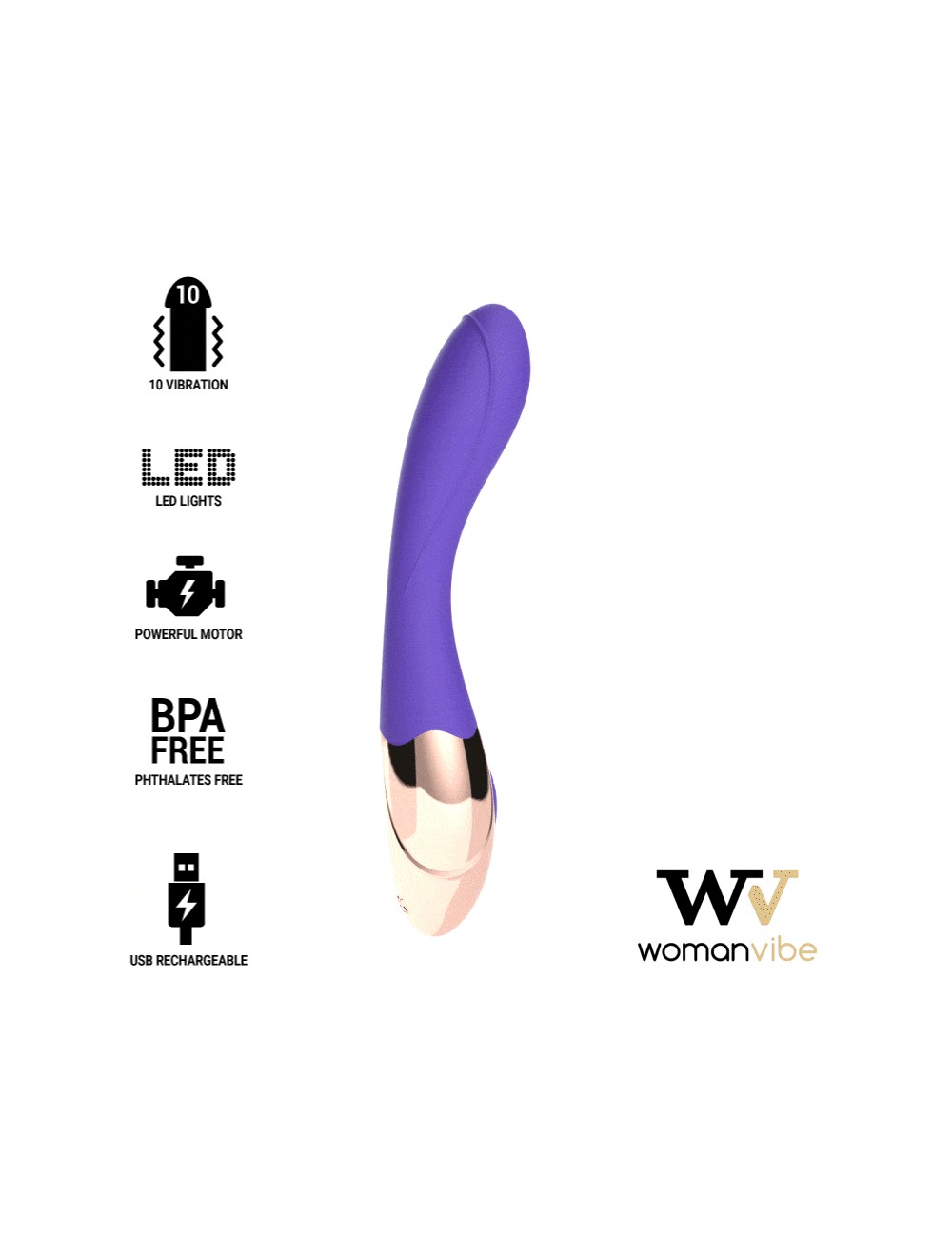 VIBRATORE RICARICABILE WOMANVIBE SUNNY SILICONE VIBRATORE RICARICABILE WOMANVIBE SUNNY SILICONE