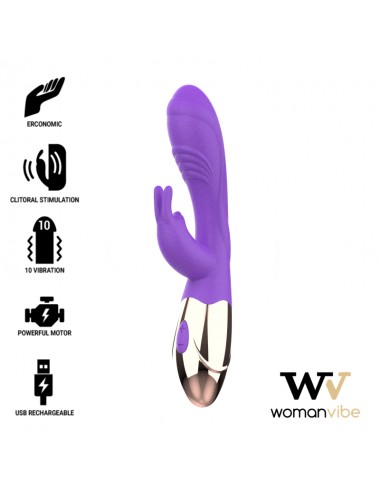 VIBRATORE WOMANVIBE VIORA RICARICABILE IN SILICONE