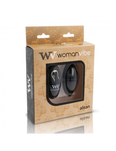 WOMANVIBE ALSAN EGG TELECOMANDO NERO SILICONE NERO