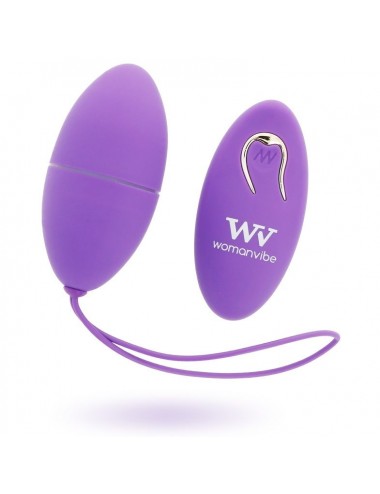 WOMANVIBE ALSAN EGG TELECOMANDO SILICONE NERO VIOLA