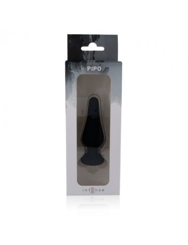 TAPPO ANALE INTENSO PIPO M SILICONE NERO 11 CM