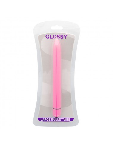 GLOSSY SLIM VIBRADOR ROSA INTENSO