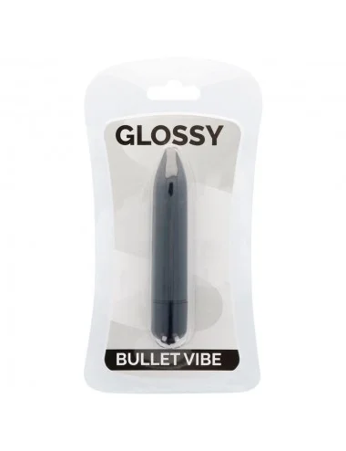 GLOSSY THIN VIBRADOR NEGRO