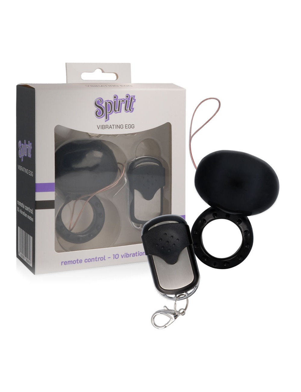 SPIRIT VIBRANTE TELECOMANDO COCK RING NERO