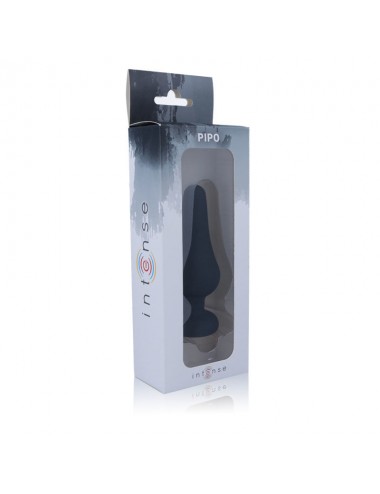 TAPPO ANALE INTENSO PIPO L SILICONE NERO 13 CM