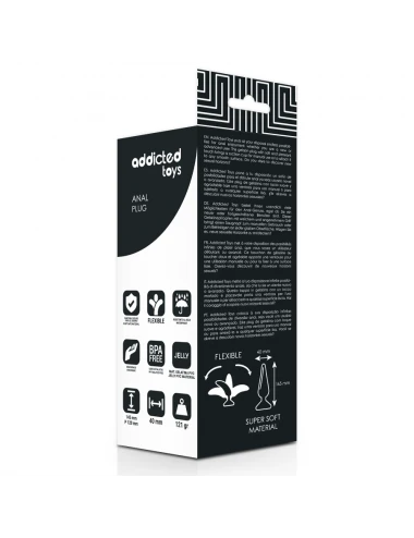 ADDICTED TOYS PLUG ANALE 14.5CM NERO