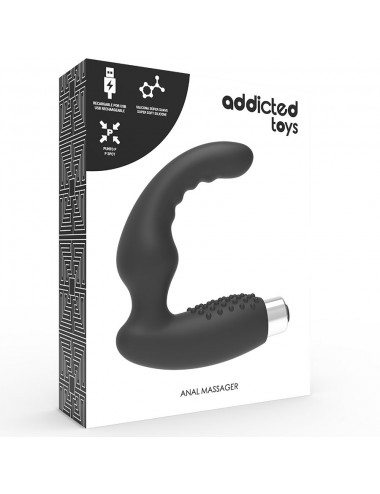 VIBRATORE PROTESICO RICARICABILE addicted TOYS NERO