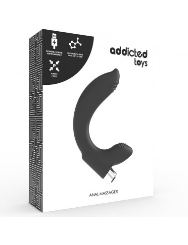 VIBRATORE PROTESICO RICARICABILE addicted TOYS NERO