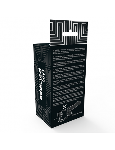 PLUG ANALE CON GIOCATTOLI addicted CON ANELLO PENE NERO