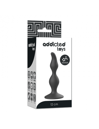 ADDICTED TOYS SPINA SESSUALE ANALE 12CM NERO