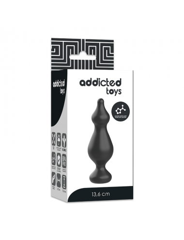 SPINA SESSUALE ANALE GIOCATTOLI ADDICTED 13.6CM NERO