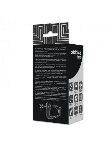 PLUG ANALE DI GIOCATTOLI addicted CON ANELLO IN SILICONE NERO