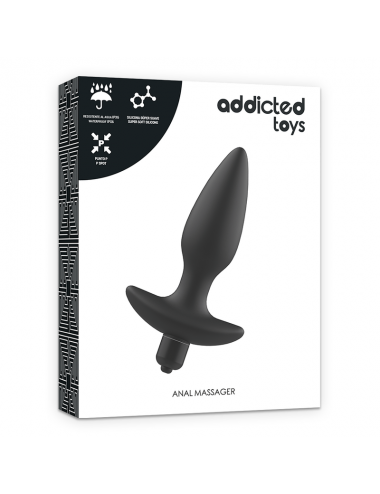 ADDICTED TOYS MASSAGGIATORE PLUG ANALE CON VIBRAZIONE NERO