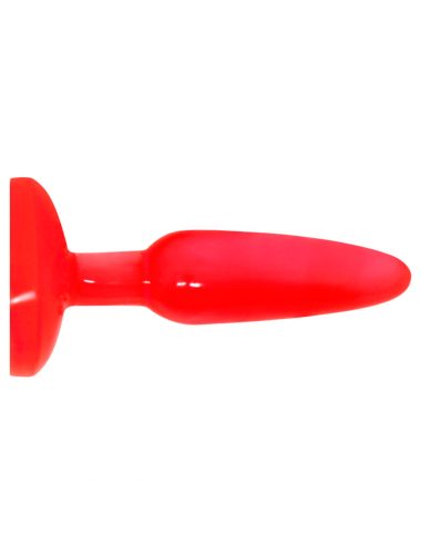 PLUG ANAL TACTO SUAVE ROJO 14.2