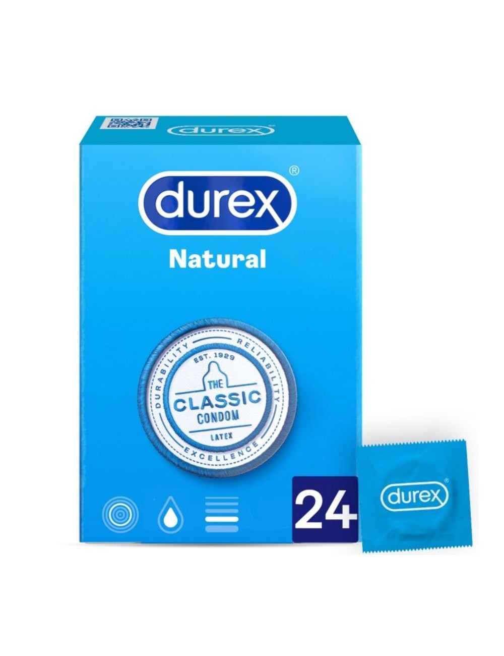 DUREX NATURAL PLUS 24 UNITÀ DUREX NATURAL PLUS 24 UNITÀ