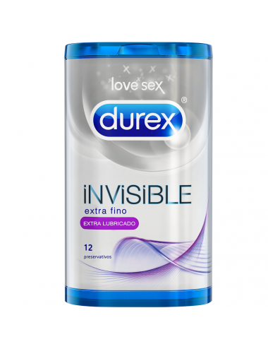 DUREX INVISIBILE EXTRA LUBRIFICATO 12 UNITÀ