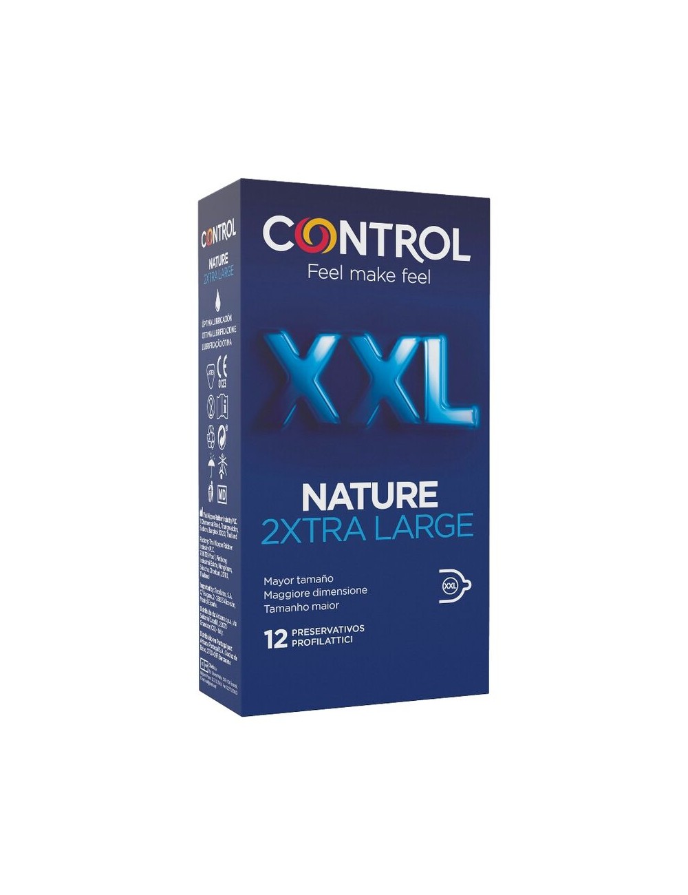 CONTROL NATURE 2XTRA LARGE XXL PRESERVATIVI - 12 UNITÀ