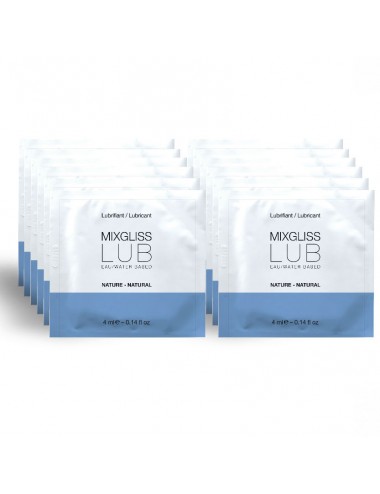 MIXGLISS LUBRIFICANTE A BASE DI ACQUA NATURALE 12 DOSE SINGOLA 4ML