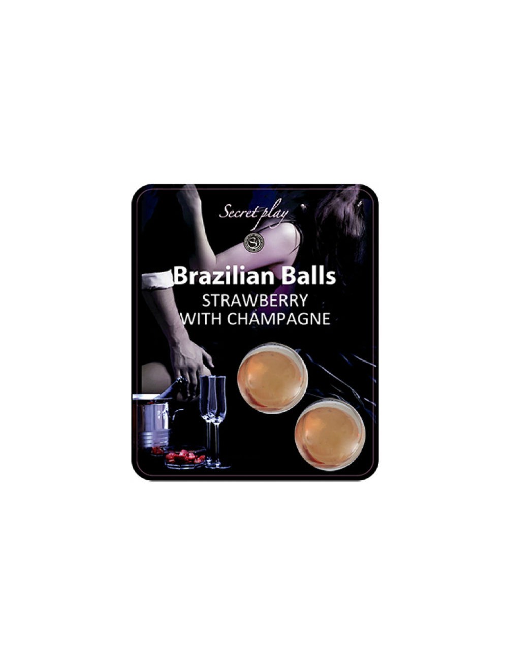 SET 2 PALLINE BRASILIANE FRAGOLE CON CAVA SET 2 PALLINE BRASILIANE FRAGOLE CON CAVA
