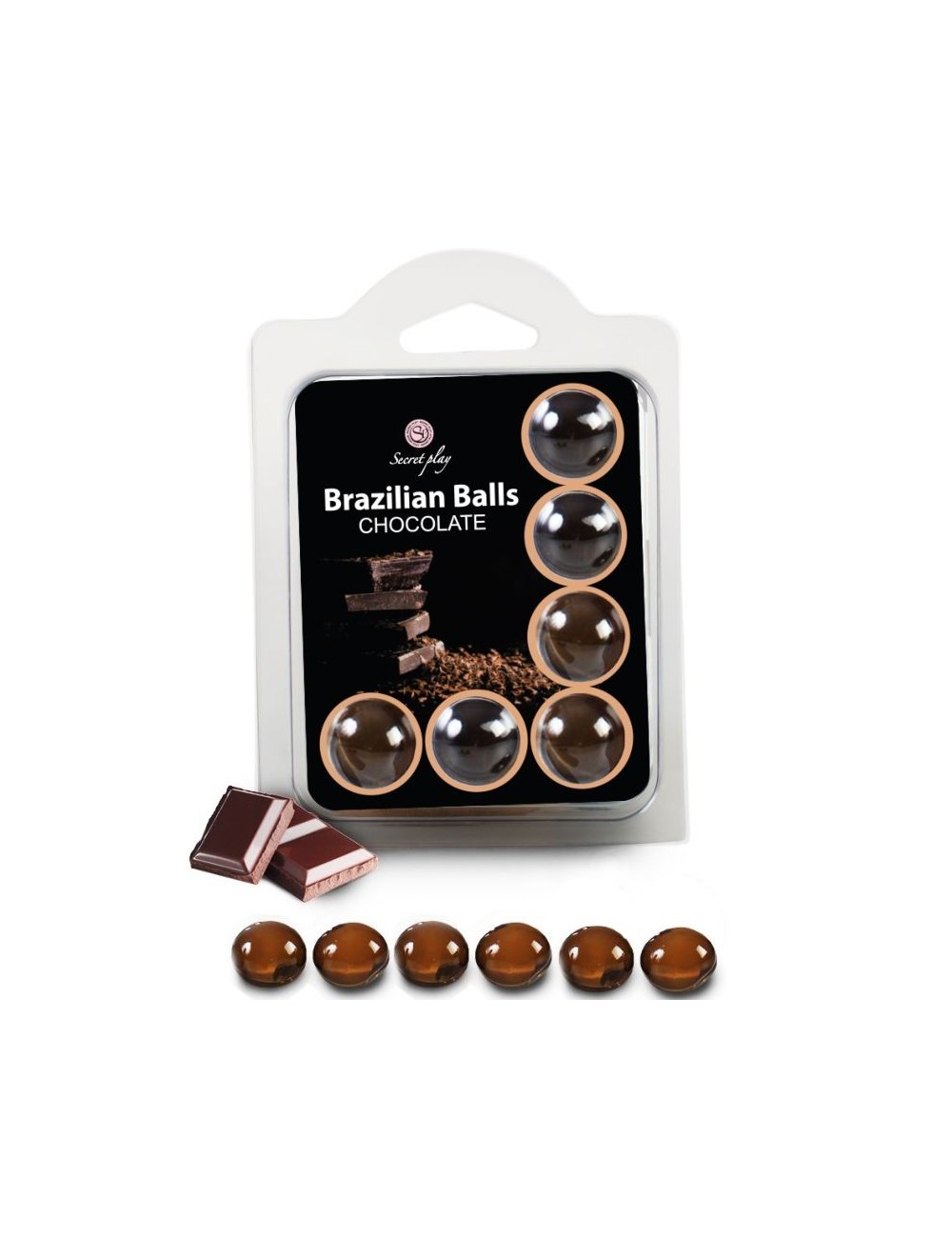 SECRETPLAY SET 6 PALLINE BRASILIANE CIOCCOLATO