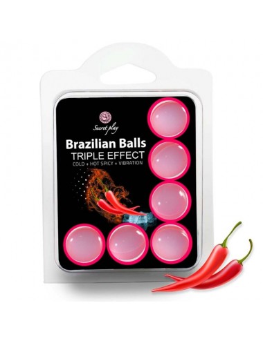 SET GIOCO SEGRETO 6 PALLINE BRASILIANI TRIPLO EFFETTO