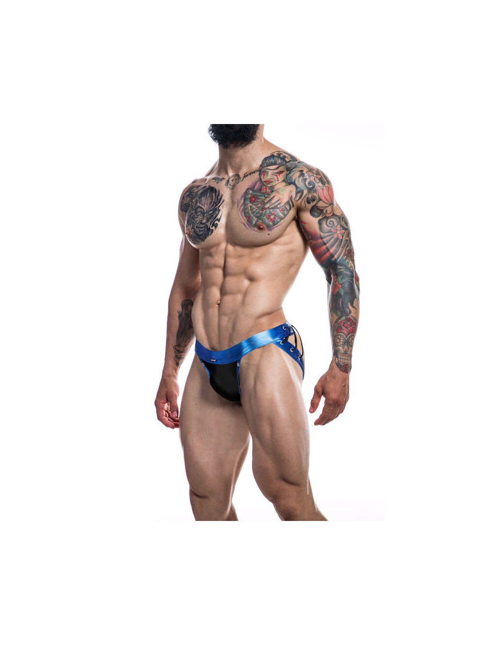 CUT4MEN - JOCKSTRAP DESIRE IN PELLE BLU XL CUT4MEN - JOCKSTRAP DESIRE IN PELLE BLU XL