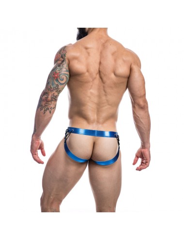 CUT4MEN - JOCKSTRAP DESIRE IN PELLE BLU XL