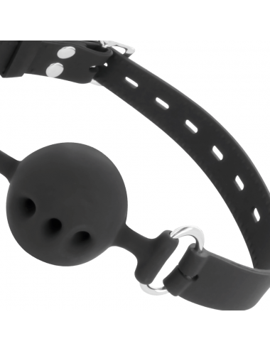 DARKNESS BALL GAG IN SILICONE NERO