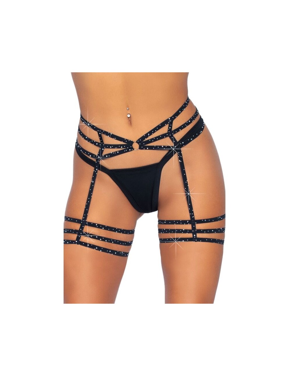 LEG AVENUE CINTURINI IN STRASS TAGLIA UNICA LEG AVENUE CINTURINI IN STRASS TAGLIA UNICA