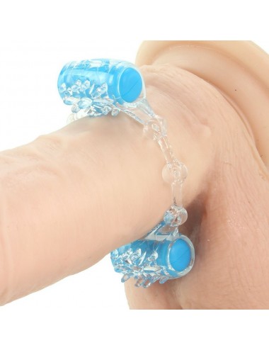 SCREAMING O COLOR POP TWO-O COCK RING BLU
