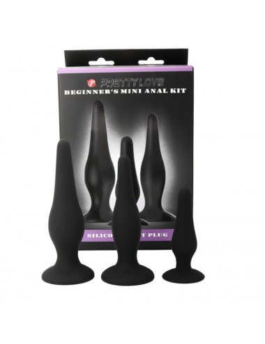 PRETTY BOTTOM - KIT ANALE PER PRINCIPIANTI TAPPI IN SILICONE