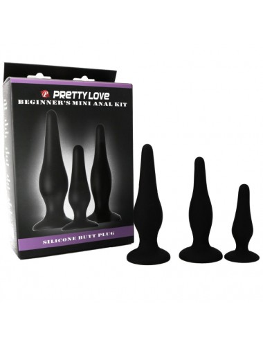 PRETTY BOTTOM - KIT ANALE PER PRINCIPIANTI TAPPI IN SILICONE