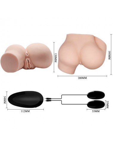 CRAZY BULL - ANO E VAGINA REALISTICI CON VIBRAZIONE DOPPIO PIACERE