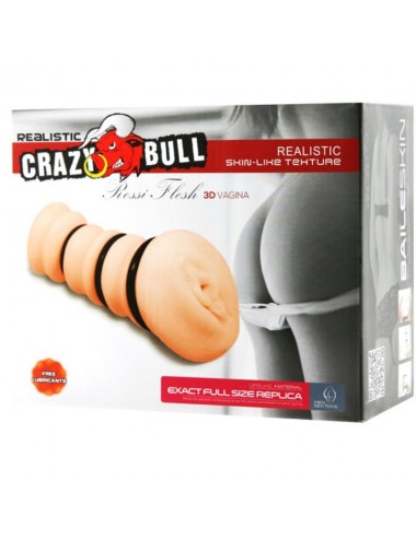 CRAZY BULL - MANICA MASTURBANTE CON ANELLI - MODELLO VAGINA 2