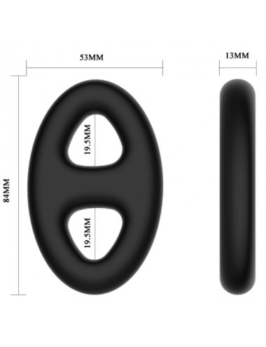 CRAZY BULL - ANELLO DOPPIO IN SILICONE SUPER MORBIDO