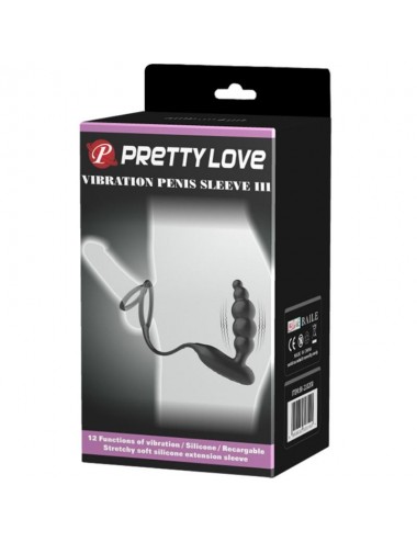 PRETTY LOVE BOTTOM - ANILLOS PENE CON PLUG VIBRADOR