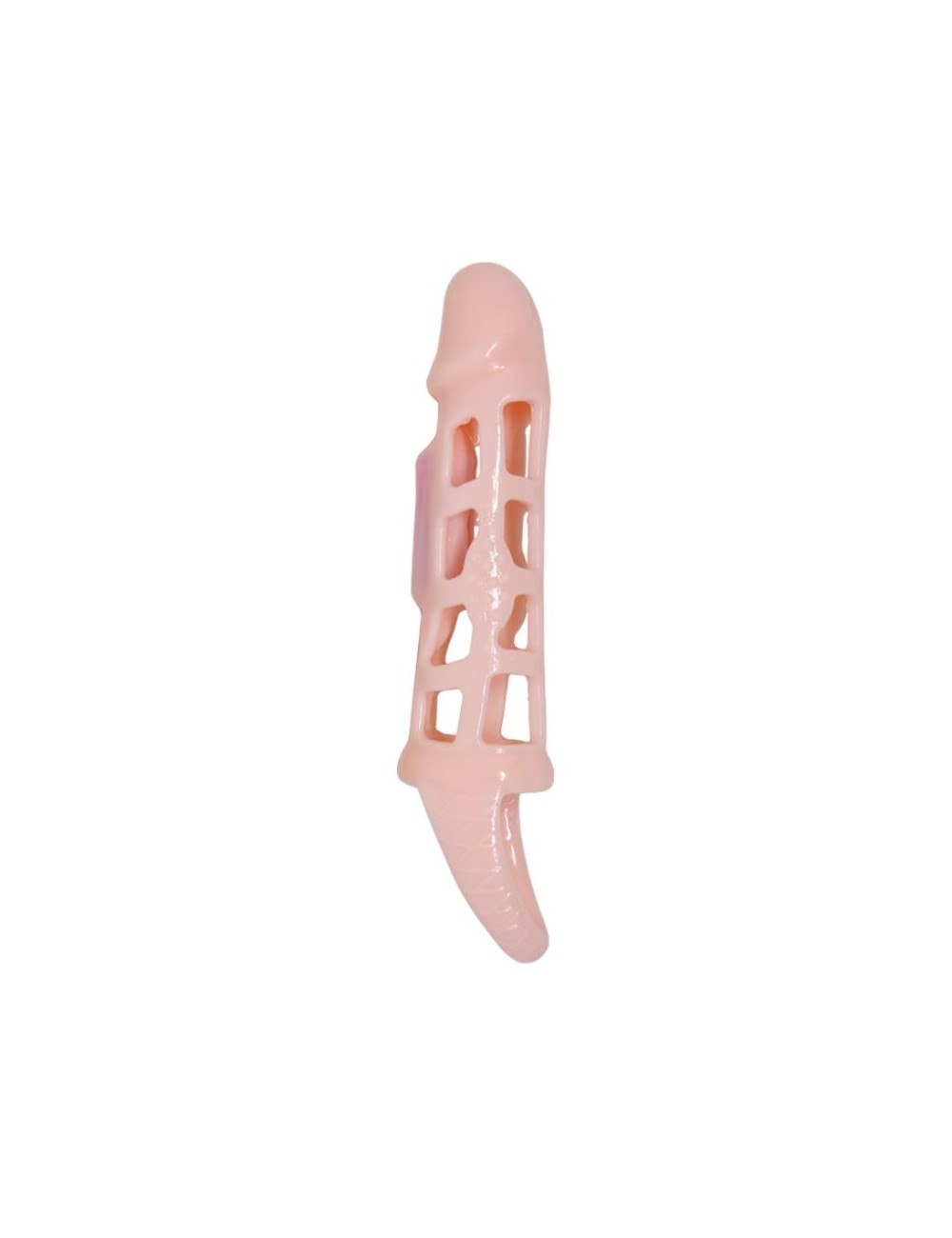 BAILE FUNDA EXTENSORA PENE CON VIBRACION Y STRAP 13.5 CM