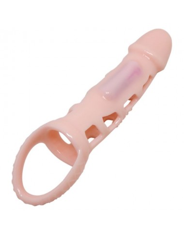 BAILE FUNDA EXTENSORA PENE CON VIBRACION Y STRAP 13.5 CM