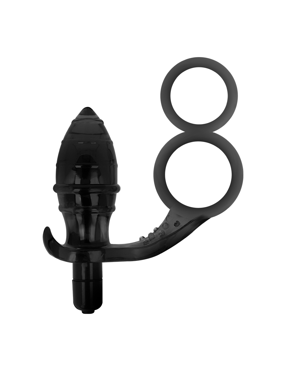 PLUG ANALE DI GIOCATTOLI addicted CON DOPPIO ANELLO NERO PLUG ANALE DI GIOCATTOLI addicted CON DOPPIO ANELLO NERO