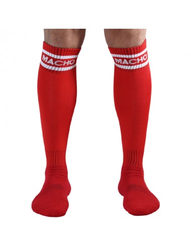 MACHO CALCETINES LARGOS TALLA UNICA ROJO