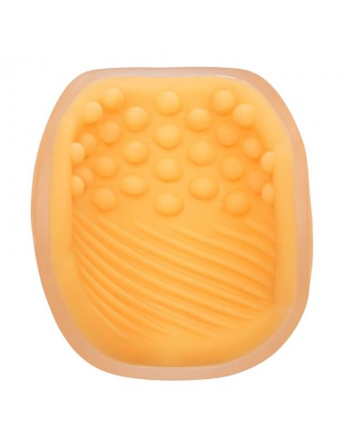 MASTURBATORE CON IMPUGNATURA CON PERLINE CALEX - ARANCIO