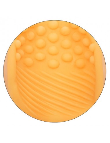 MASTURBATORE CON IMPUGNATURA CON PERLINE CALEX - ARANCIO