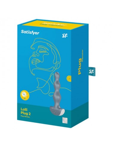 VIBRATORE SATISFYER LOLLI PLUG 2 PLUG - GRIGIO